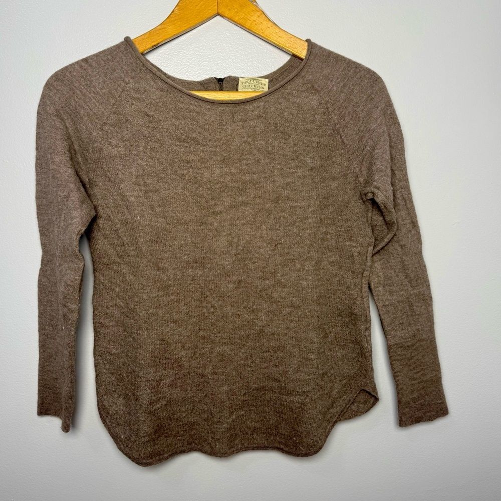 Telluride Clothing Beige 100% Merino Wool Shirt | M